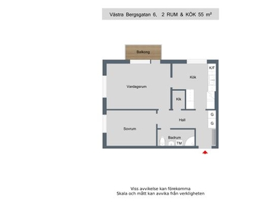 Hyr ett 2-rums lägenhet på 55 m² i Tranås