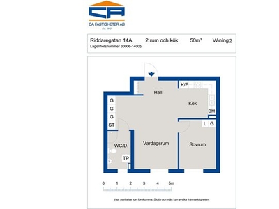 Hyr ett 2-rums lägenhet på 50 m² i Kalmar