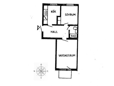 Hyr ett 2-rums lägenhet på 52 m² i Surahammar