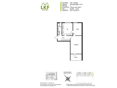 Hyr ett 2-rums lägenhet på 65 m² i Eddan