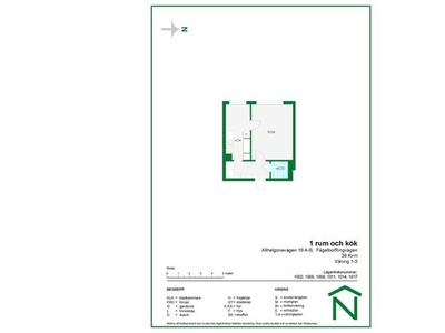 Hyr ett 1-rums lägenhet på 38 m² i Nyköping