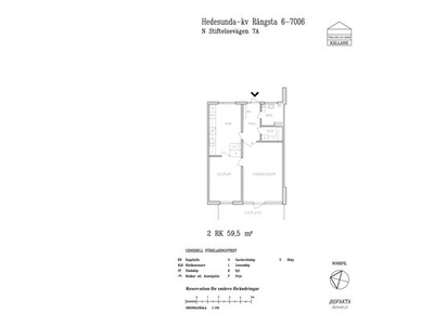 Hyr ett 2-rums lägenhet på 59 m² i Hedesunda