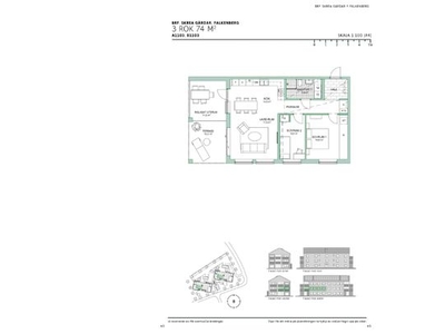 Hyr ett 3-rums lägenhet på 74 m² i Falkenberg