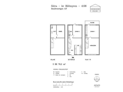 Hyr ett 3-rums lägenhet på 79 m² i Gävle