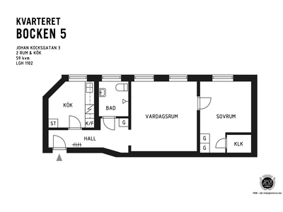 2 rums lägenhet i Trelleborg