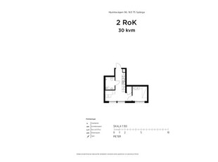 Hyr ett 2-rums lägenhet på 30 m² i Spånga