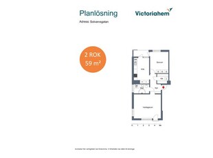 Hyr ett 2-rums lägenhet på 59 m² i Borås - Hässleholmen