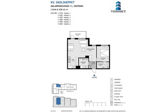 Hyr ett 2-rums lägenhet på 62 m² i Västerås