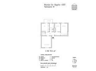 Hyr ett 3-rums lägenhet på 70 m² i Gävle