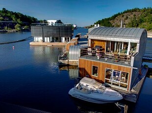 Rum i hus på vatten