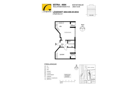 Hyr ett 2-rums lägenhet på 64 m² i Gävle