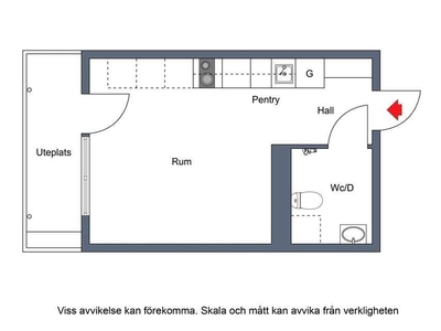 1 rums lägenhet i Järfälla