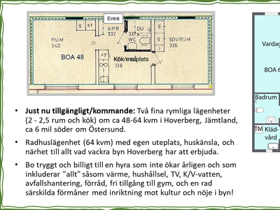 1 rums lägenhet i Svenstavik