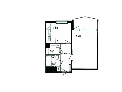 Hyr ett 1-rums lägenhet på 49 m² i Perstorp