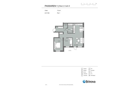 Hyr ett 3-rums lägenhet på 72 m² i Skurup