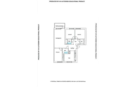 Hyr ett 4-rums lägenhet på 94 m² i Kiruna