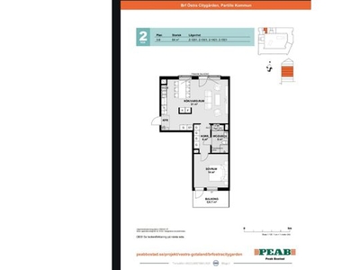 Hyr ett 2-rums lägenhet på 65 m² i Partille