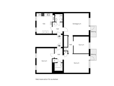 Lägenhet till salu på Nybrogatan 52 B i Sundsvall - Mäklarhuset