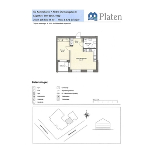 Hyr ett 2-rums lägenhet på 47 m² i Motala