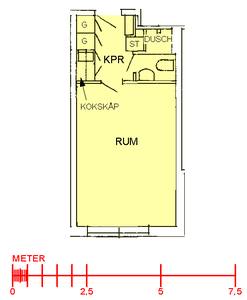 1 rums lägenhet i Bollnäs