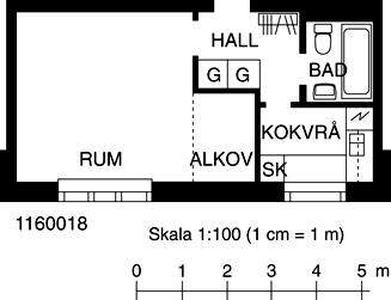 1 rums lägenhet i Sundsvall