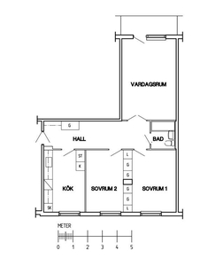 3 rums lägenhet i Katrineholm