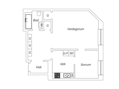 Apartment - Götgatan Stockholm