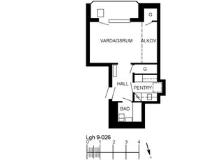 Hyr ett 1-rums lägenhet på 31 m² i EMMATORP