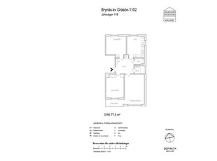 Hyr ett 3-rums lägenhet på 77 m² i Gävle