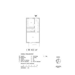 Hyr ett 1-rums lägenhet på 42 m² i Hedesunda