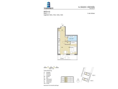 Hyr ett 1-rums lägenhet på 44 m² i Västerås