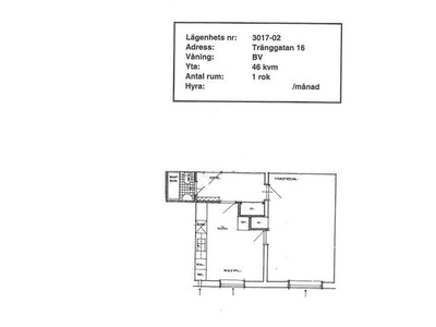 Hyr ett 1-rums lägenhet på 46 m² i Landskrona