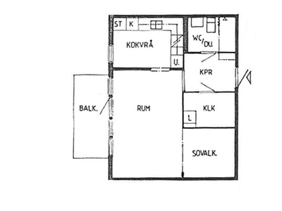 Hyr ett 1-rums lägenhet på 47 m² i Värnamo