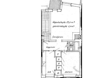 Hyr ett 2-rums lägenhet på 63 m² i Söderhamn