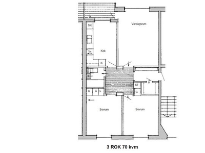 Hyr ett 3-rums lägenhet på 70 m² i Perstorp