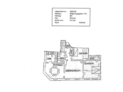 Hyr ett 3-rums lägenhet på 95 m² i Landskrona