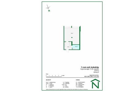 Hyr ett 1-rums lägenhet på 33 m² i Nyköping