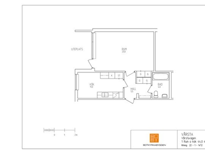 Hyr ett 1-rums lägenhet på 44 m² i Timrå