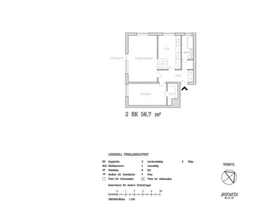 Hyr ett 2-rums lägenhet på 56 m² i Gävle