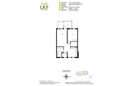 Hyr ett 2-rums lägenhet på 69 m² i Fornborgen