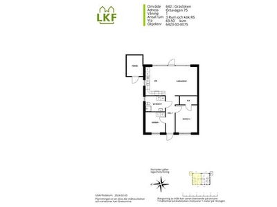 Hyr ett 3-rums lägenhet på 70 m² i Gräslöken, Genarp