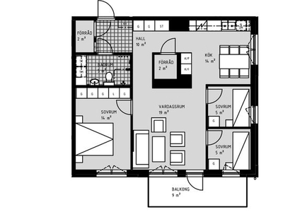 Hyr ett 5-rums lägenhet på 80 m² i Järfälla