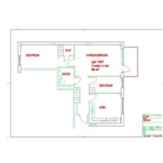 Hyr ett 3-rums lägenhet på 68 m² i Borås