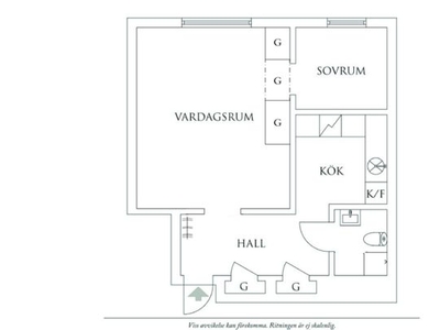 Hyr ett 2-rums lägenhet på 45 m² i Göteborg