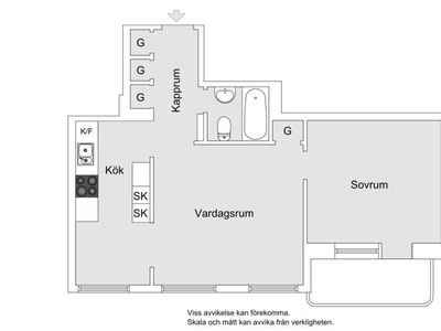 2 rums lägenhet i Solna