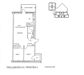 3 rums lägenhet i Trelleborg