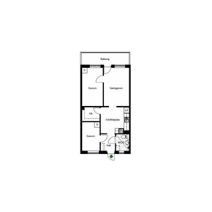 Hyr ett 2-rums lägenhet på 55 m² i Uppsala