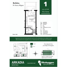 Hyr ett 2-rums lägenhet på 50 m² i Klippan