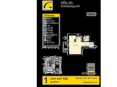 Hyr ett 1-rums lägenhet på 36 m² i Gävle