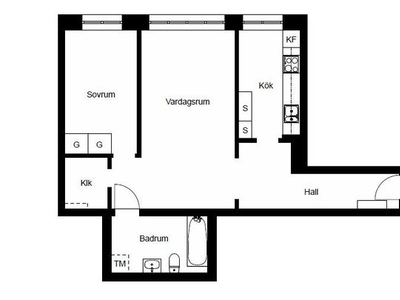 Hyr ett 1-rums lägenhet på 58 m² i Stockholm